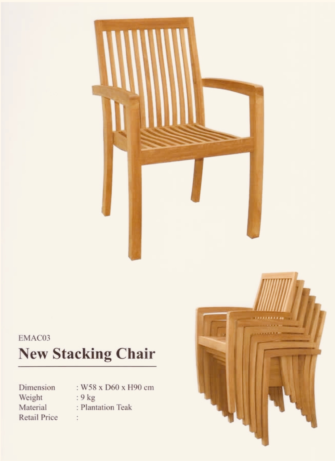 Teak Garden Chair Supplier