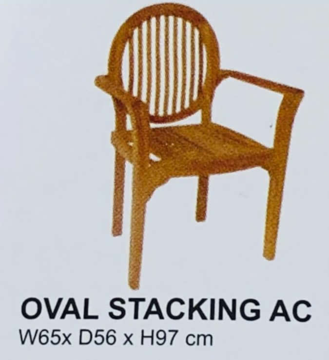 oval stacking chair