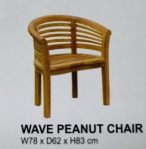 Woodlands Teak - Wave Peanut Chair